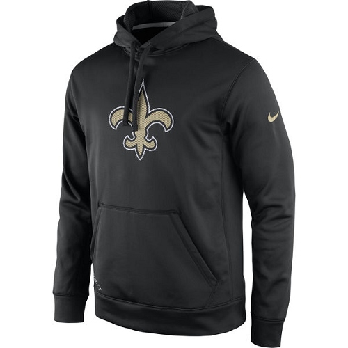 NFL Men's New Orleans Saints Nike Black Practice Performance Pullover Hoodie